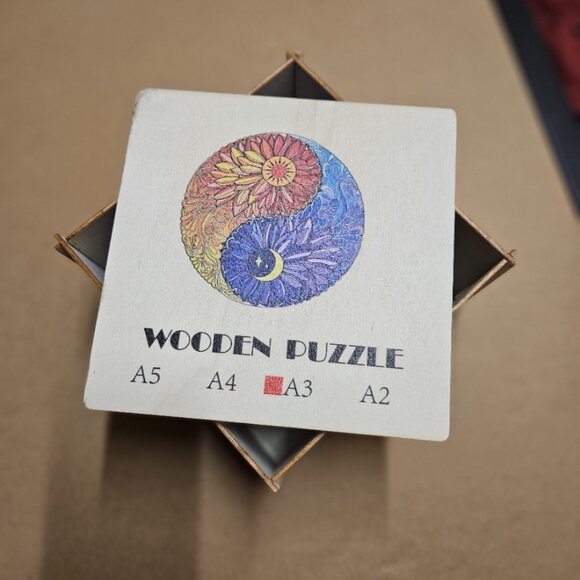 CRAFT HUB Wooden Jigsaw Puzzle A3 84 Pieces | Beautiful Ying Yang 10" Puzzle - Picture 12 of 12